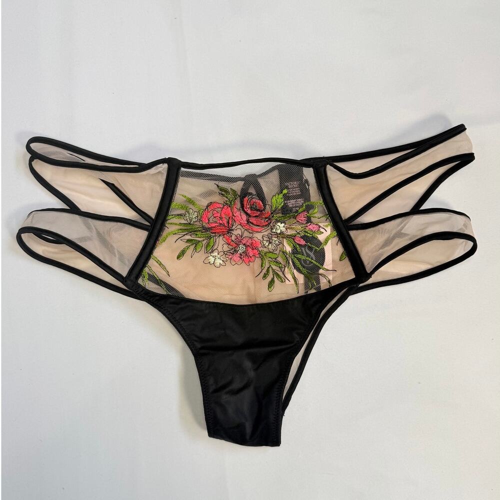 Victoria’s Secret Very Sexy Bra 36C Unlined Plunge + Sheer Embroidered Set M NWT - Picture 9 of 13